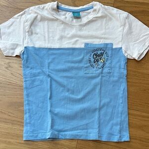 Blue and White Kids T-Shirt